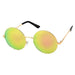 Fashion Metal Round Sunglasses - LECCE
