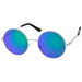 Fashion Metal Round Sunglasses - LECCE