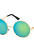 Fashion Metal Round Sunglasses - LECCE