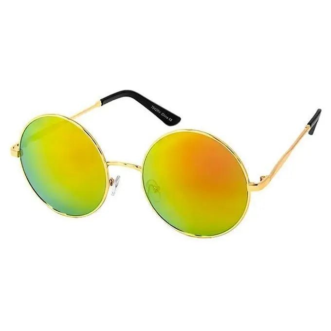 Fashion Metal Round Sunglasses - LECCE