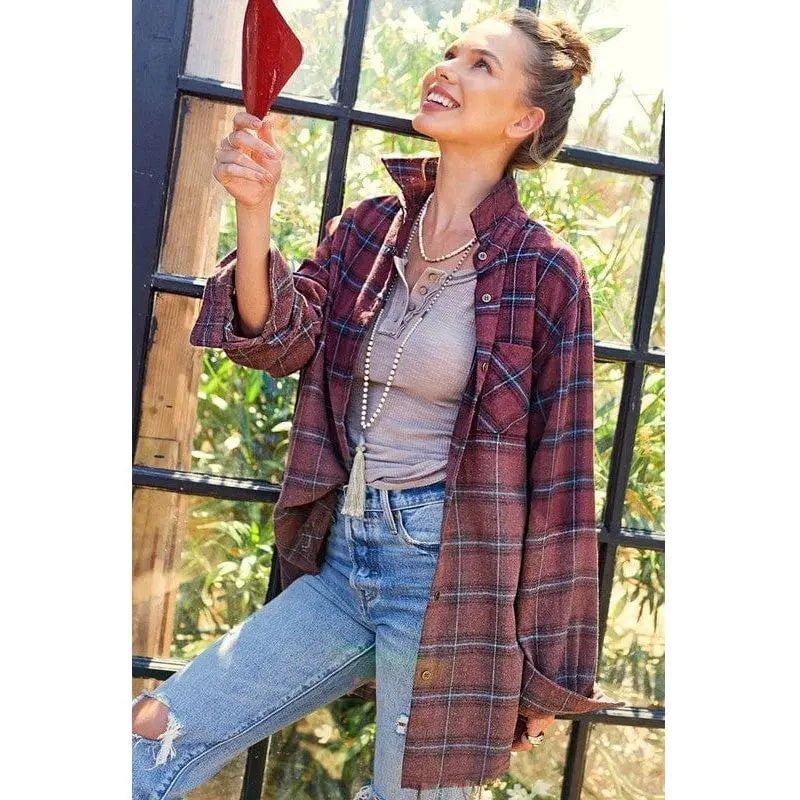 Flannels & Plaid Kayla shirt - LECCE