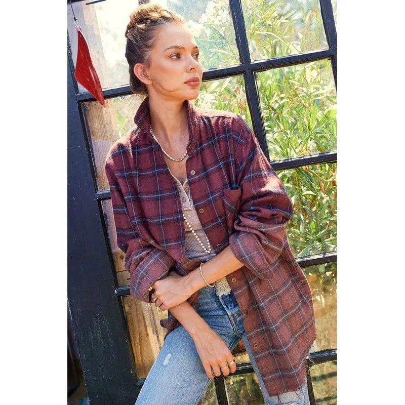 Flannels & Plaid Kayla shirt - LECCE