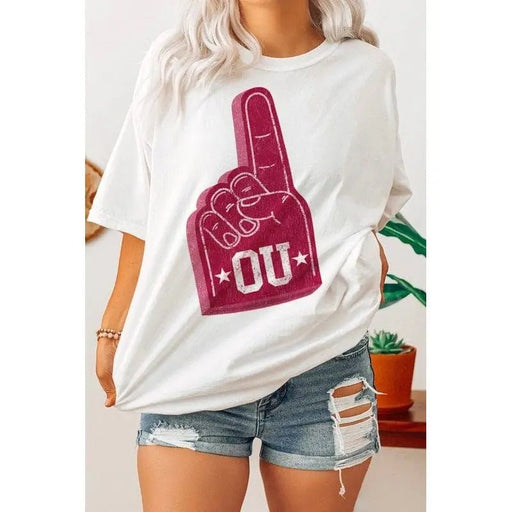 Foam Finger OU - Oversized T-shirt - LECCE