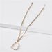 Fresh water pearl initial letter necklace - LECCE