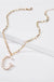 Fresh water pearl initial letter necklace - LECCE