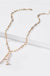 Fresh water pearl initial letter necklace - LECCE
