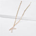 Fresh water pearl initial letter necklace - LECCE