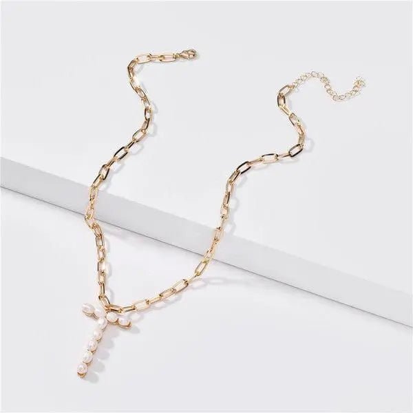 Fresh water pearl initial letter necklace - LECCE