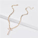 Fresh water pearl initial letter necklace - LECCE