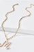 Fresh water pearl initial letter necklace - LECCE