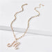 Fresh water pearl initial letter necklace - LECCE