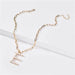 Fresh water pearl initial letter necklace - LECCE