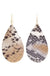 Real Leather Earring LECCE