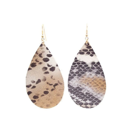 Real Leather Earring LECCE