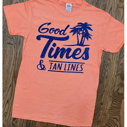 Good times & tan lines t-shirt