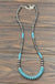 Graduated bead and navajo pearl necklace - LECCE