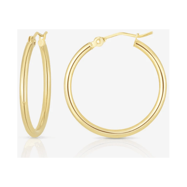 10k Yellow gold hoop earrings