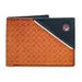 Hands up basket weave" front pocket bifold hooey wallet - LECCE