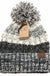 Fuzzy Lined Tri-Color Pom CC Beanie HAT1816 CC Brand
