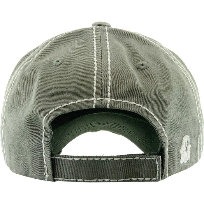 Here For The Boos washed vintage ballcap - LECCE