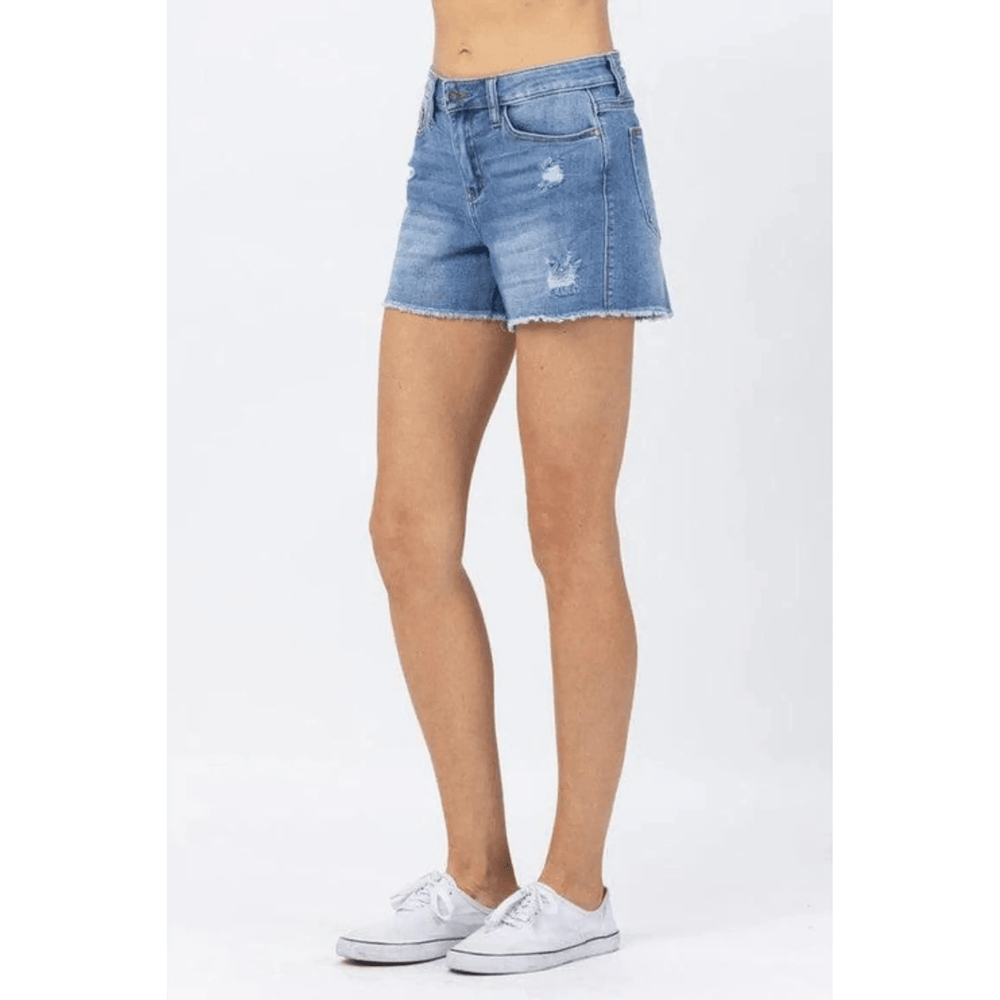 Hi waist distressed shorts - LECCE