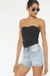 High rise denim shorts jeans - LECCE