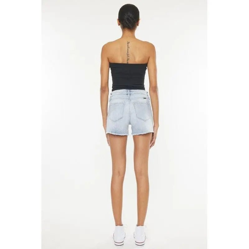 High rise denim shorts jeans - LECCE