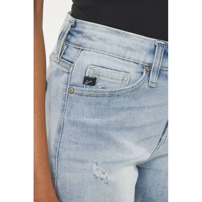 High rise denim shorts jeans - LECCE