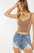 High rise rainbow threads shorts jeans - LECCE