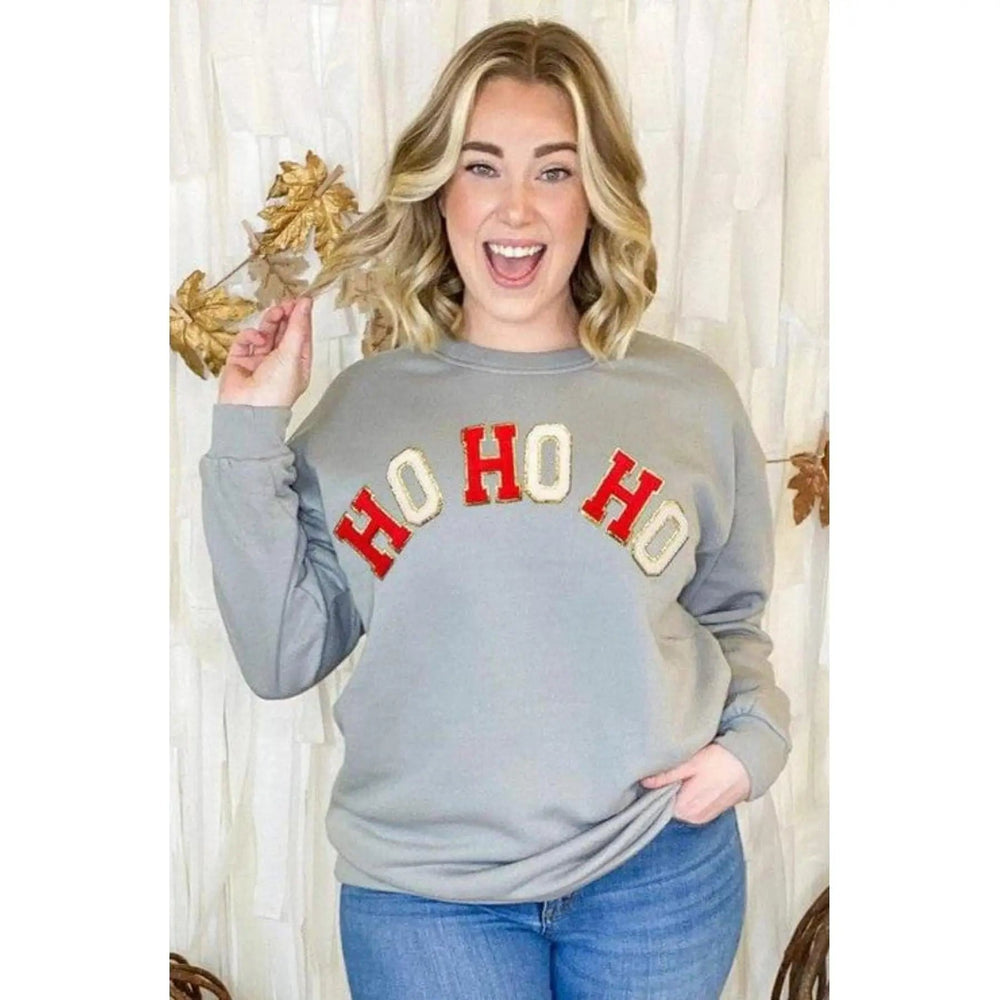Ho ho ho chenille sweatshirt - LECCE