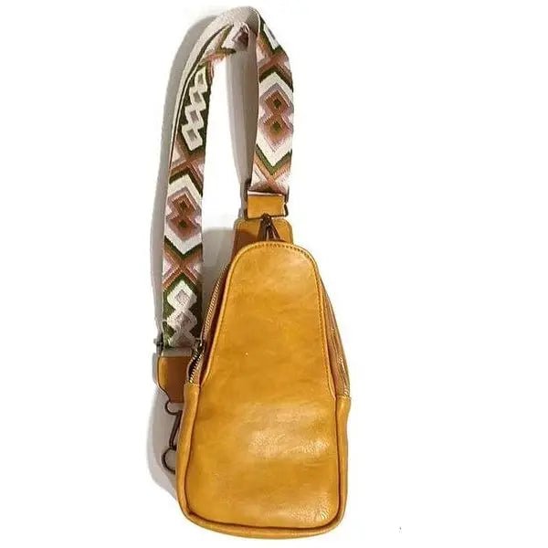 Hot vegan leather fanny packs with guitar strap - LECCE