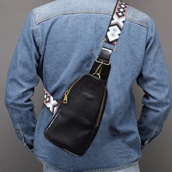 Hot vegan leather fanny packs with guitar strap - LECCE
