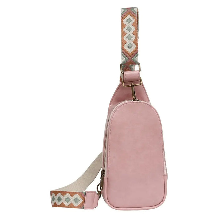 Hot vegan leather fanny packs with guitar strap - LECCE