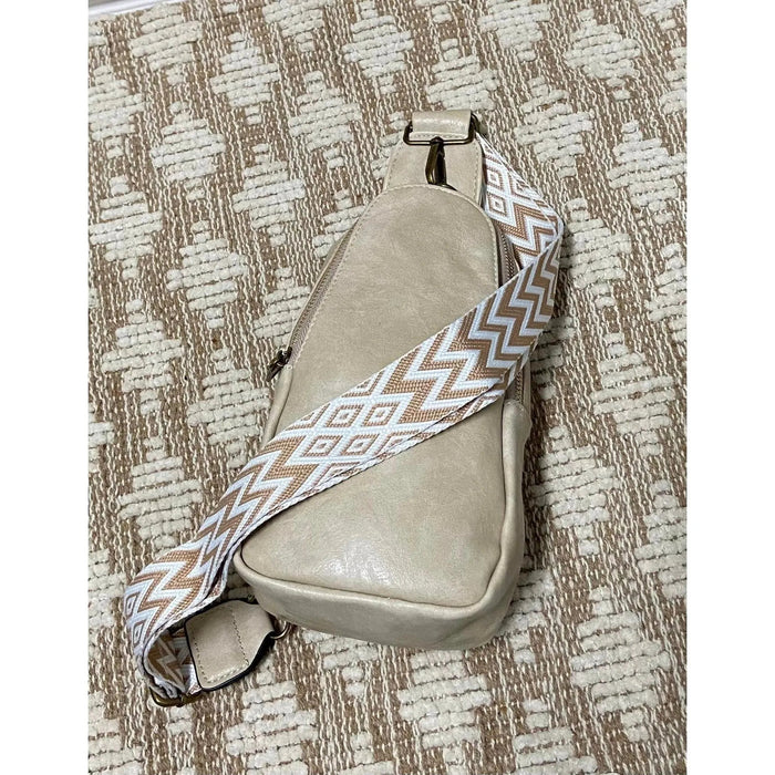 Hot vegan leather fanny packs with guitar strap - LECCE