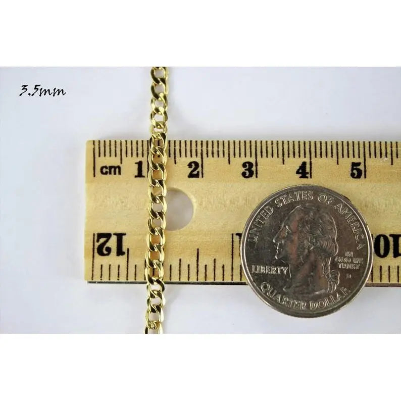 10K Yellow Gold Hollow Miami Cuban LECCE