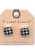 Cushion Post Buffalo Plaid Earrings LECCE