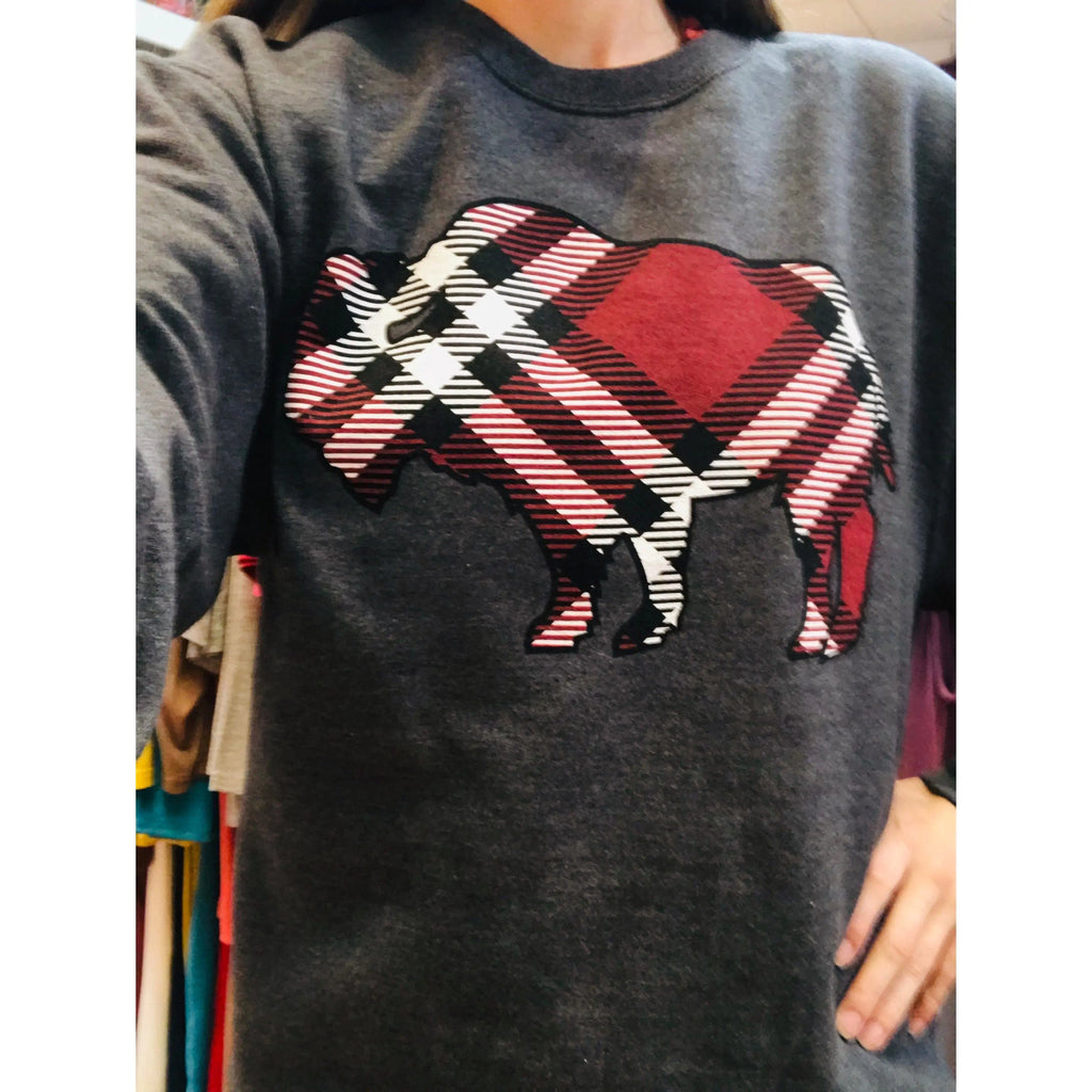 Sudadera de búfalo a cuadros