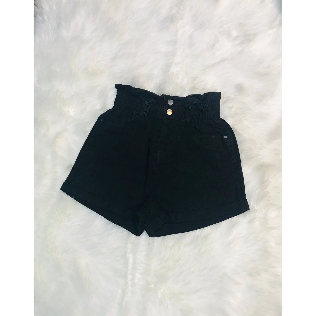 Shorts vaqueros con cintura elástica