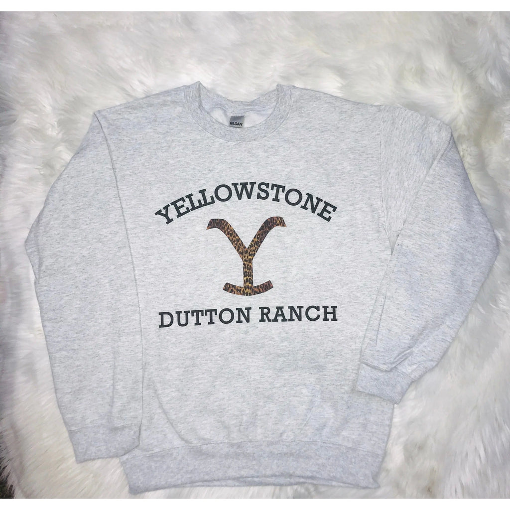 Yellowstone Leopard Dutton Ranch sweatshirt