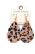Leopard Print Tear drop Earrings LECCE