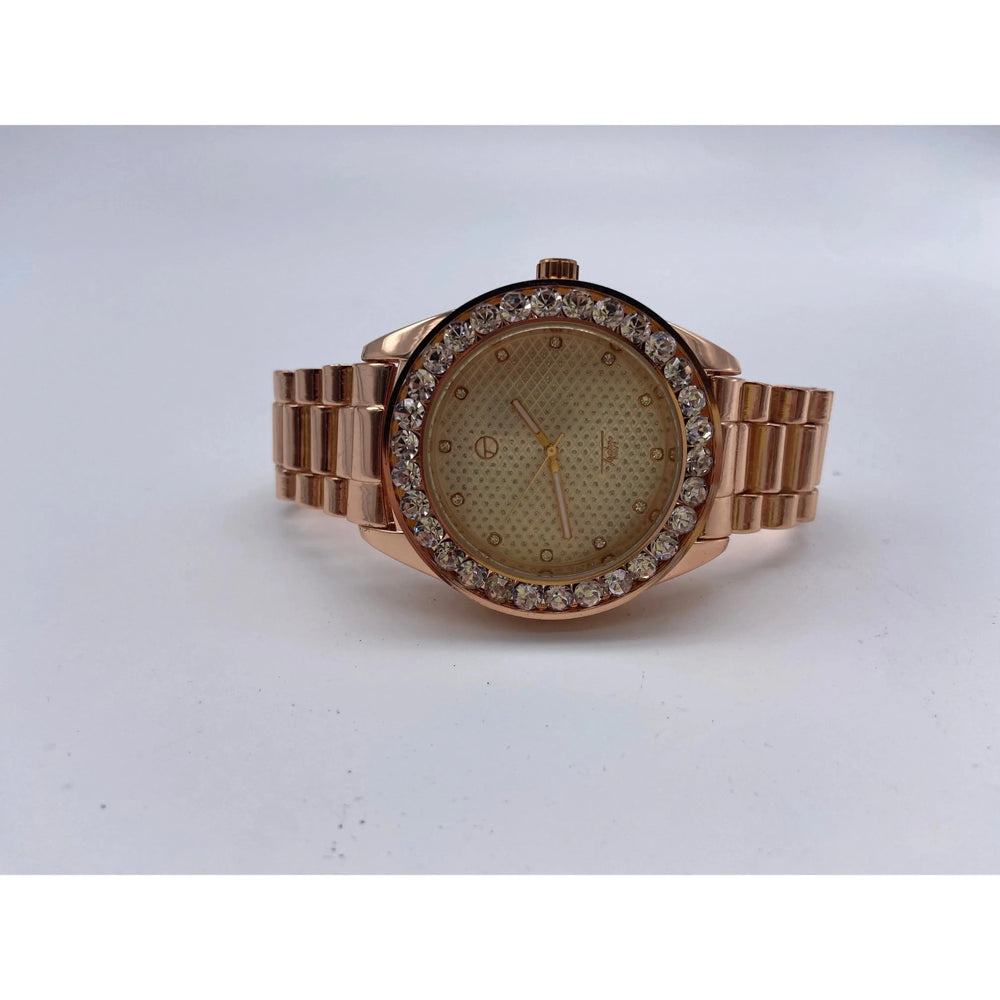 Big Diamond Rimed Watch techno pave