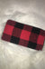 BUFFALO PLAID WALLET RED vendor-unknown