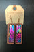 Colorful Print Wood Earrings LECCE