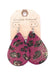 Leopard Print Tear drop Earrings LECCE