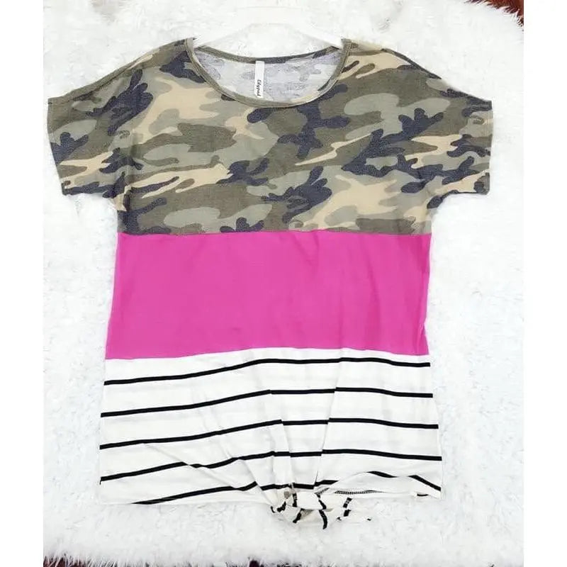 Strips Camo Top LECCE