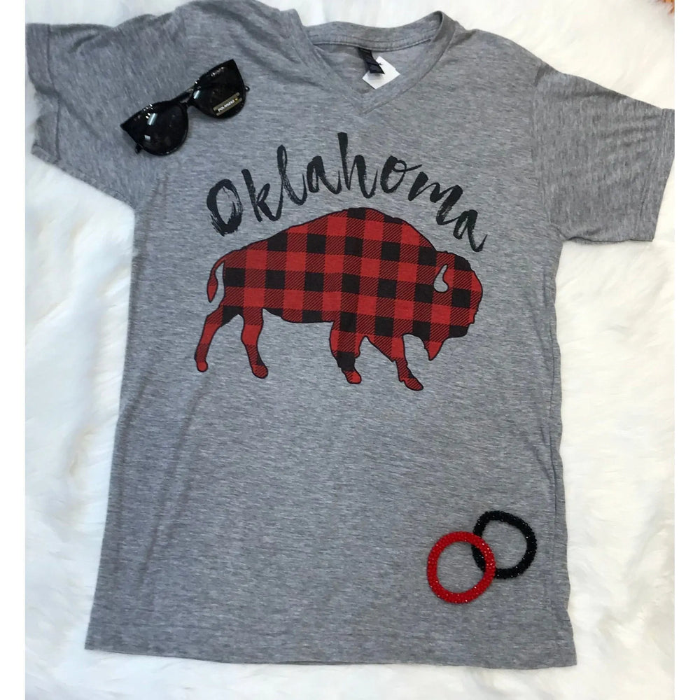 Buffalo Love plaid T-shirt. vendor-unknown