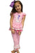 Easter Polka Dot Bunny Top With Ruffle & Pants.