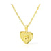 Initial letter heart pendant necklace - LECCE