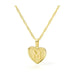Initial letter heart pendant necklace - LECCE