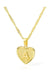 Initial letter heart pendant necklace - LECCE